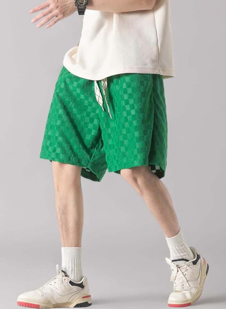 Amazon | [ORBU] ショートパンツ メンズ ジャカード織り 短パン